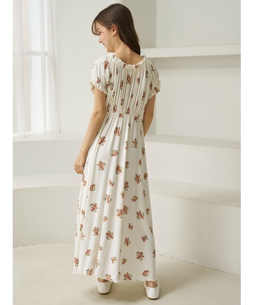 ★新品★ ジェラートピケ ジェラピケ ルームウェア ワンピース 花柄 カップ付き セール】花柄カップインワンピース（ルームウェア/パジャマ