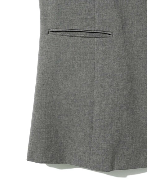MIDIUMISOLID for Ladies ノーカラーベスト（ベスト