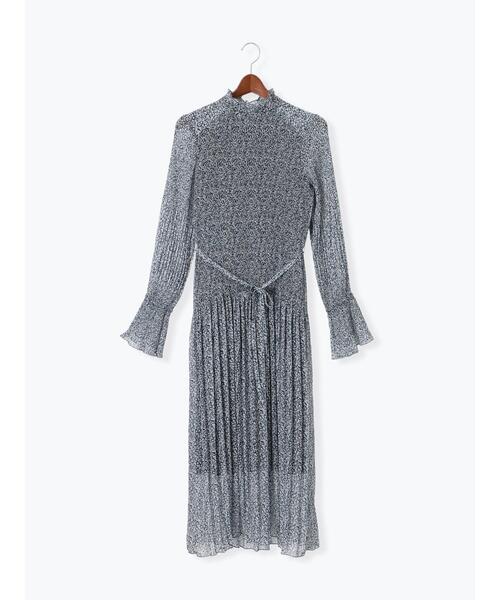 Te chichi(テチチ)の「【宮本茉由着用】小花柄プリーツワンピース(ワンピース・レディース・ネイビー/グレー・F)」の17枚目の写真