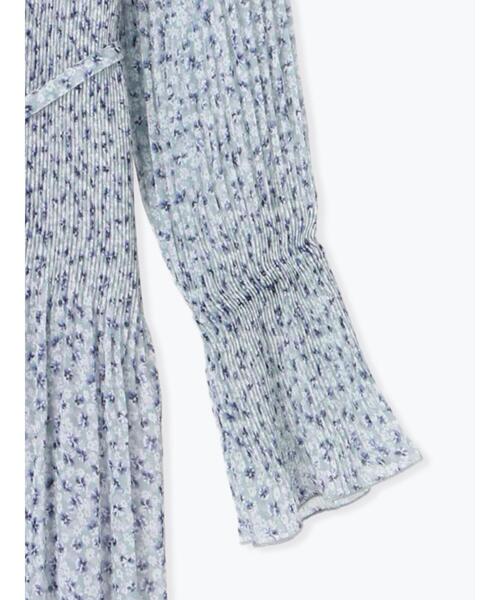 Te chichi(テチチ)の「【宮本茉由着用】小花柄プリーツワンピース(ワンピース・レディース・ネイビー/グレー・F)」の20枚目の写真