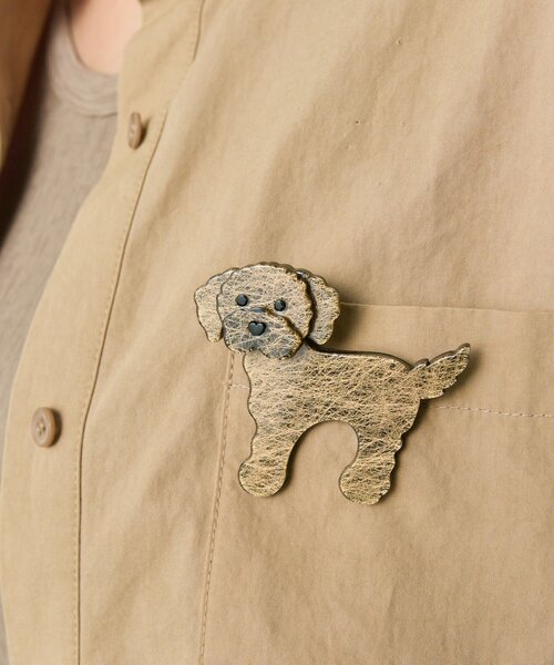 GROSSE グロッセ ワンちゃん 犬 ドッグ dog モチーフ ブローチ GROSSE