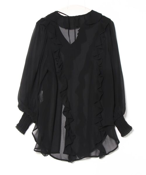 RUFFLE FRILL CHIFFON BLOUSE（シャツ/ブラウス）｜Ameri
