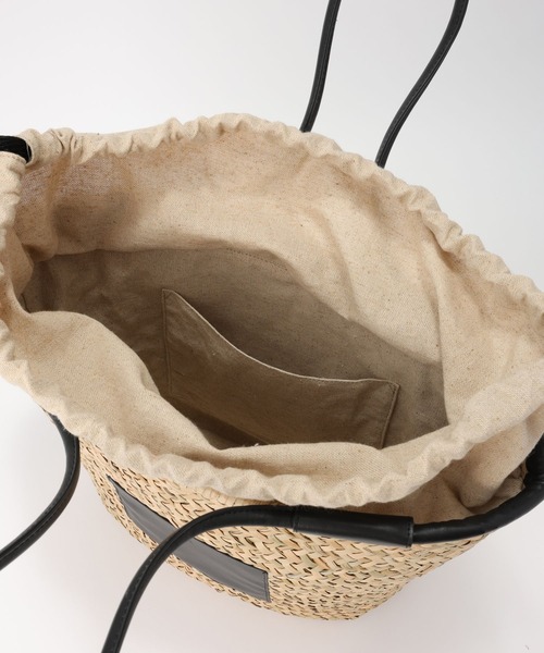 Curensology（カレンソロジー）の「Curensology(カレンソロジー)/＜ＣＳＧ＞シーグラスレザーハンドバッグ（ハンドバッグ・レディース・ブラック・FREE）」の9枚目の写真