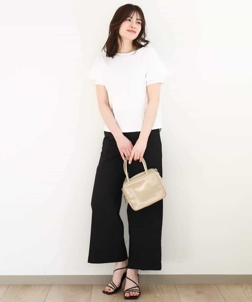 OFUON le MK(オフオンルエムケー)の「ストレッチワイドパンツ/接触冷感/洗える/WEB限定サイズあり(その他パンツ・レディース・ライトグレー/ブラウン/ブラック・36/38/40/42)」の20枚目の写真