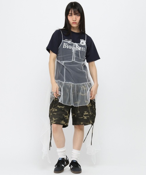 3.3 Field Trip （3.3フィールドトリップ）の「3.3 Field Trip／シアーチェックワンピース（ワンピース・レディース・ブラック/ベージュ/ホワイト・FREE）」の16枚目の写真