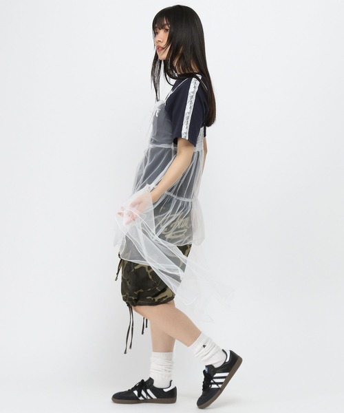 3.3 Field Trip （3.3フィールドトリップ）の「3.3 Field Trip／シアーチェックワンピース（ワンピース・レディース・ブラック/ベージュ/ホワイト・FREE）」の17枚目の写真