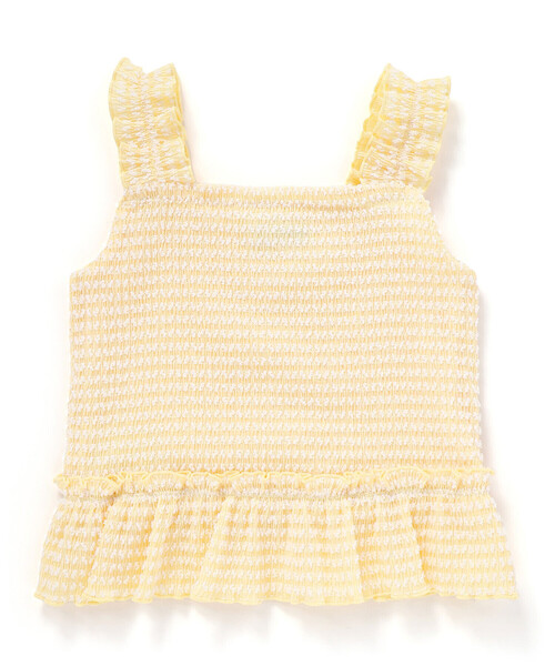 BeBe（ベベ）の「ぽこぽこシャーリングビスチェ+ショートパンツセットアップ(90~140cm)（セットアップ・キッズ・ブルー/イエロー・100cm/120cm/130cm/140cm/110cm）」の17枚目の写真