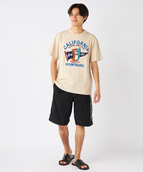 Ocean Pacific（オーシャンパシフィック）の「【OP/オーピー】サーフトランクス　水陸両用 / ユーティリティー　水着　ボードショーツ　インナー一体型（水着・メンズ・ターコイズブルー/オレンジ/ホワイト/ブラック・MEDIUM/LARGE/X-LARGE）」の12枚目の写真