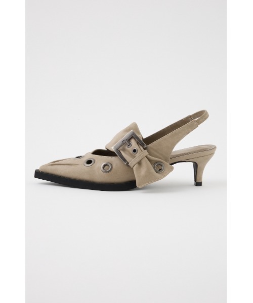 SLY(スライ)の「EYELET SLING PUMPS アイレット スリング パンプス(パンプス・レディース・ベージュ/ブラック・SMALL/MEDIUM/LARGE)」の16枚目の写真