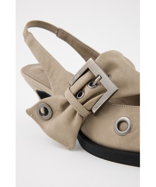 SLY(スライ)の「EYELET SLING PUMPS アイレット スリング パンプス(パンプス・レディース・ベージュ/ブラック・SMALL/MEDIUM/LARGE)」の20枚目の写真
