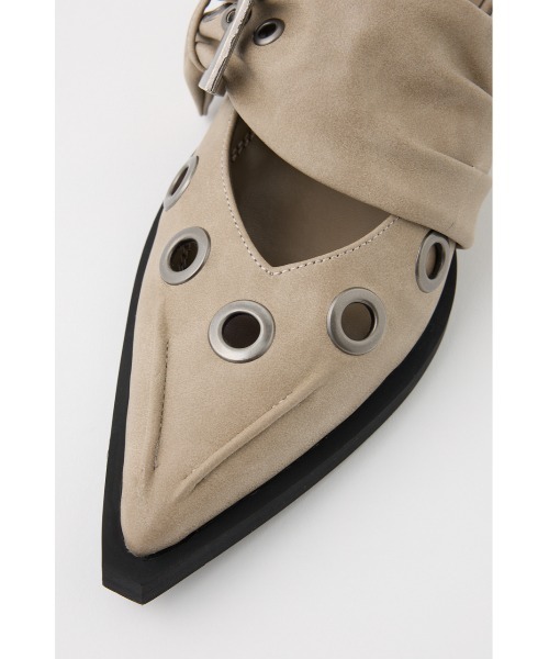 SLY(スライ)の「EYELET SLING PUMPS アイレット スリング パンプス(パンプス・レディース・ベージュ/ブラック・SMALL/MEDIUM/LARGE)」の21枚目の写真