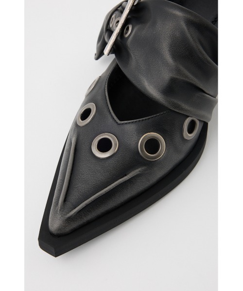 SLY(スライ)の「EYELET SLING PUMPS アイレット スリング パンプス(パンプス・レディース・ベージュ/ブラック・SMALL/MEDIUM/LARGE)」の9枚目の写真