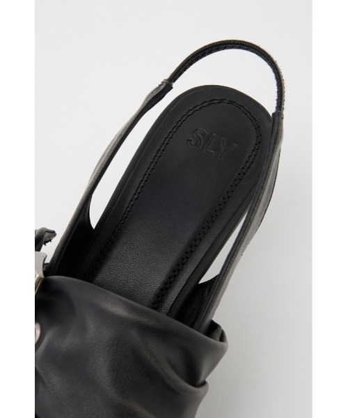 SLY(スライ)の「EYELET SLING PUMPS アイレット スリング パンプス(パンプス・レディース・ベージュ/ブラック・SMALL/MEDIUM/LARGE)」の12枚目の写真