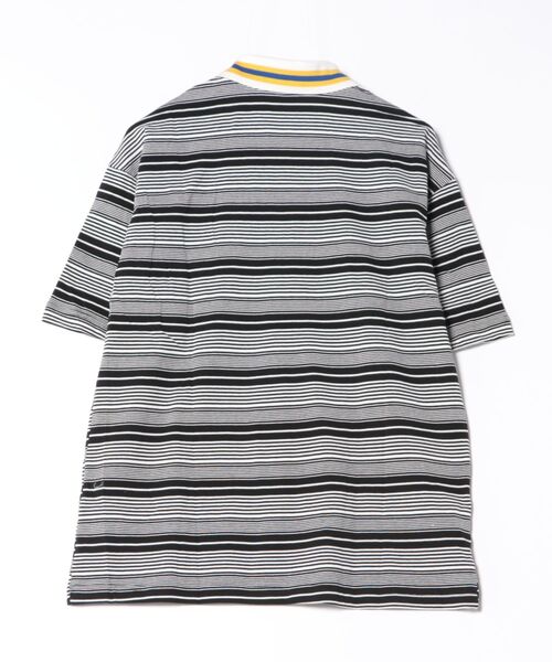 HOOK(フック)の「ストライプポロシャツ (SS)(ポロシャツ・メンズ・ブラック/ブルー・LARGE/MEDIUM)」の14枚目の写真