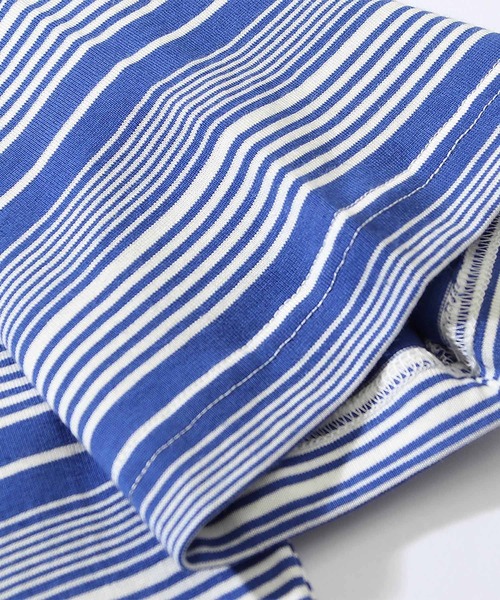 HOOK(フック)の「ストライプポロシャツ (SS)(ポロシャツ・メンズ・ブラック/ブルー・LARGE/MEDIUM)」の8枚目の写真