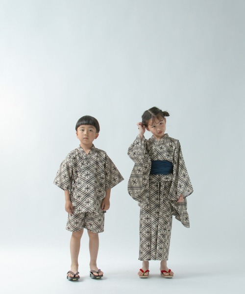 LOWRYS FARM（ローリーズファーム）の「ジンベイ　326419（浴衣・キッズ・ベージュ/ブラック・110cm/130cm/150cm）」の8枚目の写真