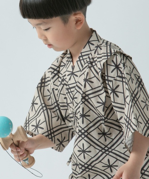 LOWRYS FARM（ローリーズファーム）の「ジンベイ　326419（浴衣・キッズ・ベージュ/ブラック・110cm/130cm/150cm）」の14枚目の写真