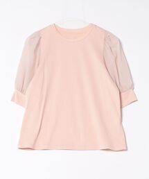 STRAWBERRY-FIELDS | シアーパフスリーブTシャツ(Tシャツ/カットソー)