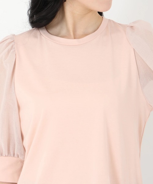 シアーパフスリーブTシャツ（Tシャツ/カットソー）｜STRAWBERRY