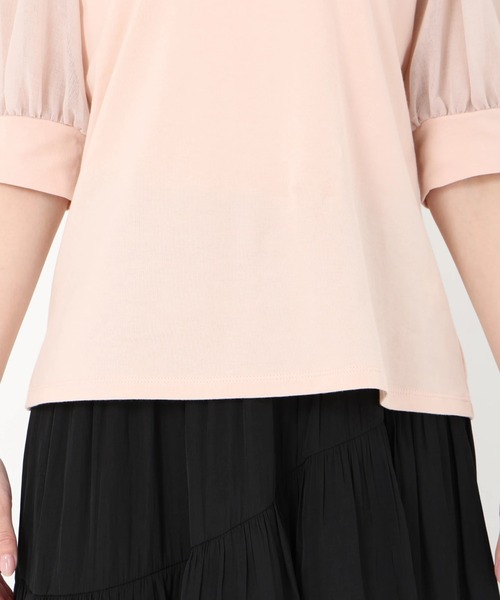 シアーパフスリーブTシャツ（Tシャツ/カットソー）｜STRAWBERRY