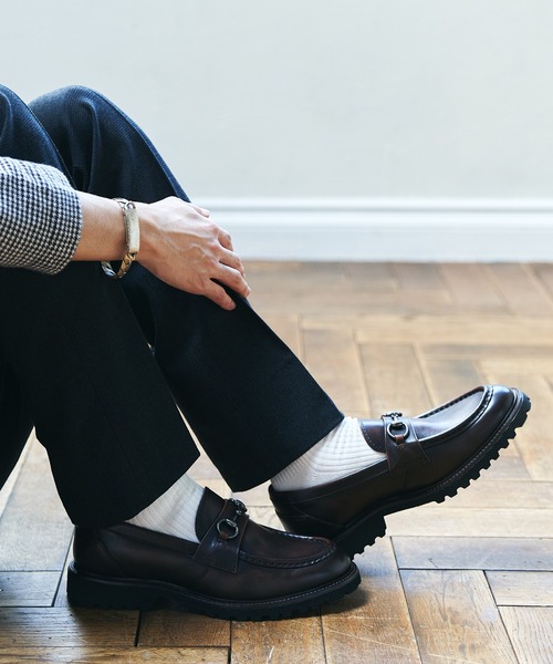 KATHARINE HAMNETT LONDON (キャサリンハムネットロンドン)の「KATHARINE HAMNETT LONDON/キャサリンハムネットロンドン <職人の技術が光る> モカステッチ ビットローファー(34034)(ローファー・メンズ・ダークブラウン/ブラック・24.5cm/25.0cm/25.5cm/26.0cm/26.5cm/27.0cm)」の21枚目の写真