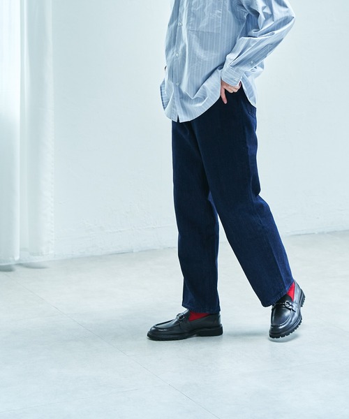 KATHARINE HAMNETT LONDON (キャサリンハムネットロンドン)の「KATHARINE HAMNETT LONDON/キャサリンハムネットロンドン <職人の技術が光る> モカステッチ ビットローファー(34034)(ローファー・メンズ・ダークブラウン/ブラック・24.5cm/25.0cm/25.5cm/26.0cm/26.5cm/27.0cm)」の13枚目の写真