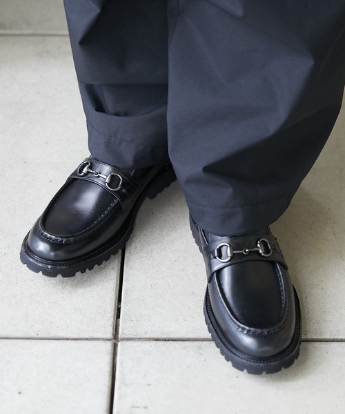 KATHARINE HAMNETT LONDON (キャサリンハムネットロンドン)の「KATHARINE HAMNETT LONDON/キャサリンハムネットロンドン <職人の技術が光る> モカステッチ ビットローファー(34034)(ローファー・メンズ・ダークブラウン/ブラック・24.5cm/25.0cm/25.5cm/26.0cm/26.5cm/27.0cm)」の16枚目の写真