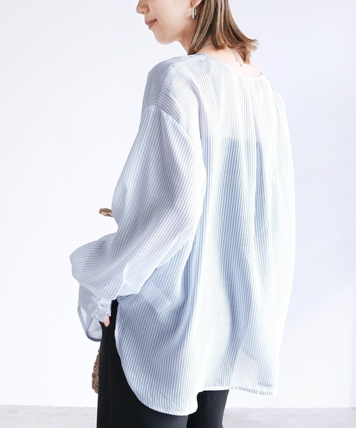 reca（レカ）の「ストライププルオーバーブラウス（シャツ/ブラウス 