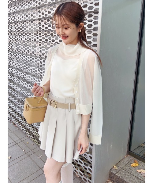 SNIDEL（スナイデル）の「プリーツスカショーパン（その他パンツ・レディース・その他/アイボリー/ブラック・0/1）」の19枚目の写真