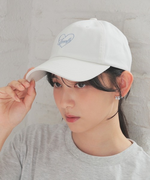 Honeys(ハニーズ)の「ハートロゴキャップ(キャップ・レディース・ブラック/ベージュ/ピンク/ホワイト・FREE)」の2枚目の写真