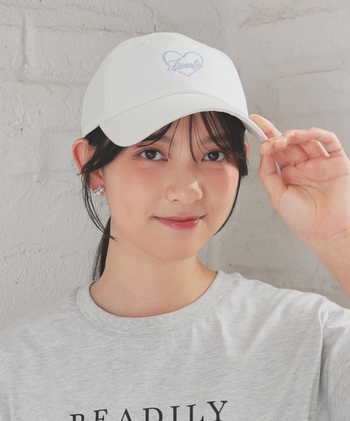 Honeys(ハニーズ)の「ハートロゴキャップ(キャップ・レディース・ブラック/ベージュ/ピンク/ホワイト・FREE)」の5枚目の写真