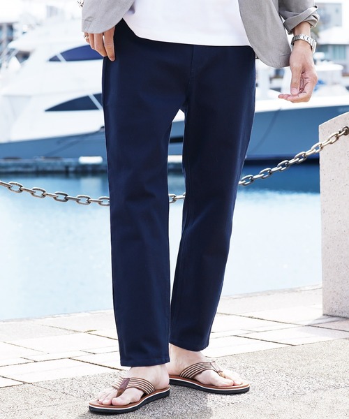 jiggys shop(ジギーズショップ)の「ストレッチ ルーズ テーパード アンクルパンツ(チノパンツ・メンズ・アイボリー/グレー系その他/ホワイト/チャコールグレー/ライトグレー/ブラック/ベージュ/ネイビー/ブラウン/カーキ・MEDIUM/SMALL/LARGE/X-LARGE)」の10枚目の写真