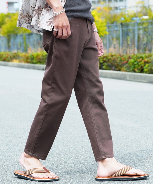 jiggys shop(ジギーズショップ)の「ストレッチ ルーズ テーパード アンクルパンツ(チノパンツ・メンズ・アイボリー/グレー系その他/ホワイト/チャコールグレー/ライトグレー/ブラック/ベージュ/ネイビー/ブラウン/カーキ・MEDIUM/SMALL/LARGE/X-LARGE)」の6枚目の写真
