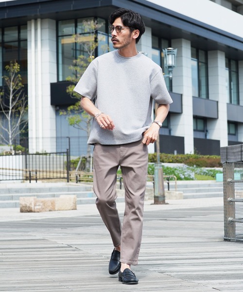 jiggys shop(ジギーズショップ)の「ストレッチ ルーズ テーパード アンクルパンツ(チノパンツ・メンズ・アイボリー/グレー系その他/ホワイト/チャコールグレー/ライトグレー/ブラック/ベージュ/ネイビー/ブラウン/カーキ・MEDIUM/SMALL/LARGE/X-LARGE)」の21枚目の写真