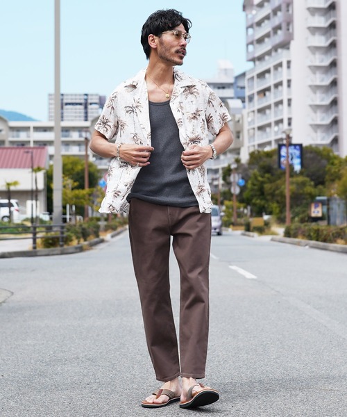 jiggys shop(ジギーズショップ)の「ストレッチ ルーズ テーパード アンクルパンツ(チノパンツ・メンズ・アイボリー/グレー系その他/ホワイト/チャコールグレー/ライトグレー/ブラック/ベージュ/ネイビー/ブラウン/カーキ・MEDIUM/SMALL/LARGE/X-LARGE)」の19枚目の写真