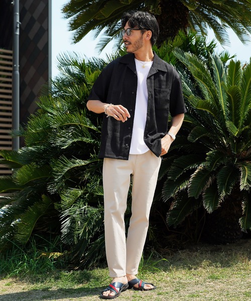 jiggys shop(ジギーズショップ)の「ストレッチ ルーズ テーパード アンクルパンツ(チノパンツ・メンズ・アイボリー/グレー系その他/ホワイト/チャコールグレー/ライトグレー/ブラック/ベージュ/ネイビー/ブラウン/カーキ・MEDIUM/SMALL/LARGE/X-LARGE)」の16枚目の写真