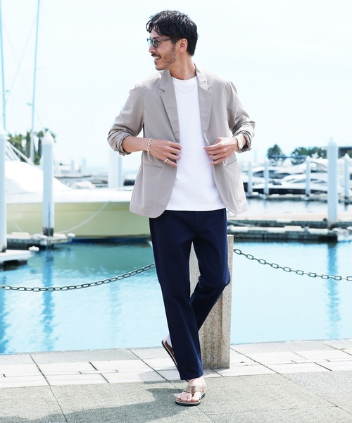 jiggys shop(ジギーズショップ)の「ストレッチ ルーズ テーパード アンクルパンツ(チノパンツ・メンズ・アイボリー/グレー系その他/ホワイト/チャコールグレー/ライトグレー/ブラック/ベージュ/ネイビー/ブラウン/カーキ・MEDIUM/SMALL/LARGE/X-LARGE)」の12枚目の写真