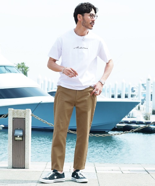 jiggys shop(ジギーズショップ)の「ストレッチ ルーズ テーパード アンクルパンツ(チノパンツ・メンズ・アイボリー/グレー系その他/ホワイト/チャコールグレー/ライトグレー/ブラック/ベージュ/ネイビー/ブラウン/カーキ・MEDIUM/SMALL/LARGE/X-LARGE)」の11枚目の写真