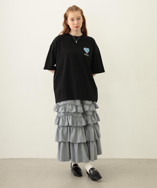 MILKFED.（ミルクフェド）の「ICING HEART-SHAPED COOKIES S/S TEE（Tシャツ/カットソー・レディース・ブラック/ライトピンク/ホワイト・M/L）」の14枚目の写真