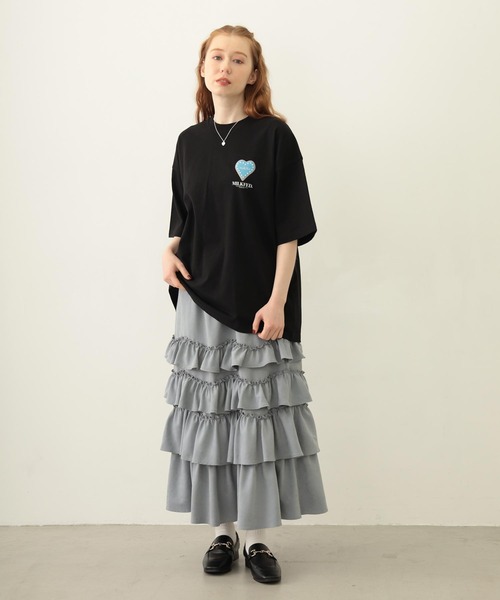 MILKFED.（ミルクフェド）の「ICING HEART-SHAPED COOKIES S/S TEE（Tシャツ/カットソー・レディース・ブラック/ライトピンク/ホワイト・M/L）」の15枚目の写真