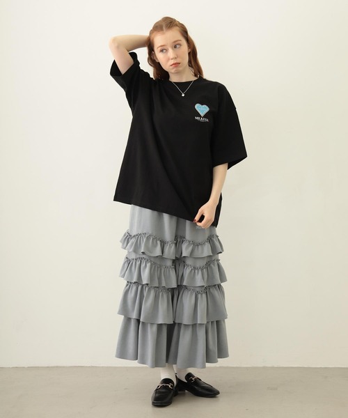 MILKFED.（ミルクフェド）の「ICING HEART-SHAPED COOKIES S/S TEE（Tシャツ/カットソー・レディース・ブラック/ライトピンク/ホワイト・M/L）」の17枚目の写真