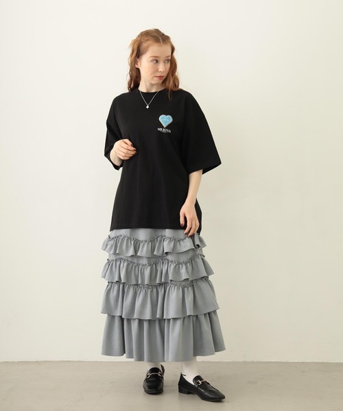 MILKFED.（ミルクフェド）の「ICING HEART-SHAPED COOKIES S/S TEE（Tシャツ/カットソー・レディース・ブラック/ライトピンク/ホワイト・M/L）」の18枚目の写真