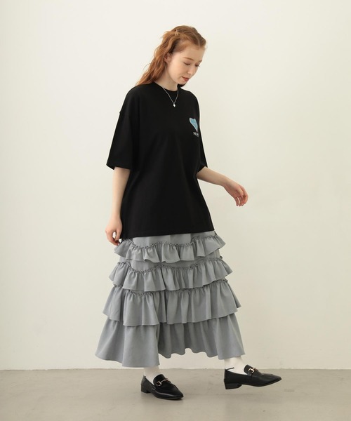 MILKFED.（ミルクフェド）の「ICING HEART-SHAPED COOKIES S/S TEE（Tシャツ/カットソー・レディース・ブラック/ライトピンク/ホワイト・M/L）」の19枚目の写真