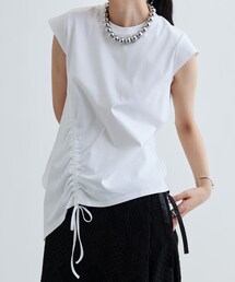 GALLEST | イレギュラーシャーリングヘムカットソー(Tシャツ/カットソー)