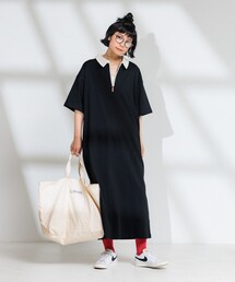 ハーフジップポロワンピース【限定展開】