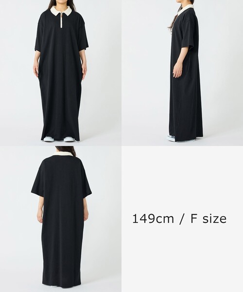 セール】ハーフジップポロワンピース【限定展開】（ワンピース