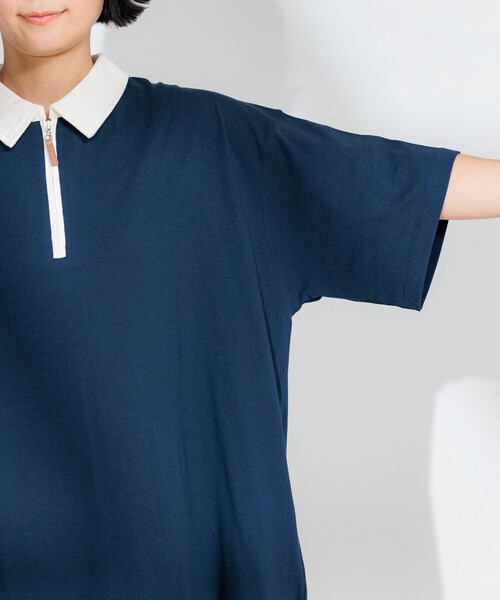 セール】ハーフジップポロワンピース【限定展開】（ワンピース