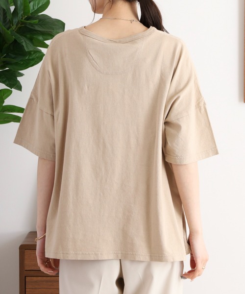 tシャツ EMAGO 異素材パッチワークＴシャツ レディース Emago tシャツ EMAGO 異素材パッチワークTシャツ レディース