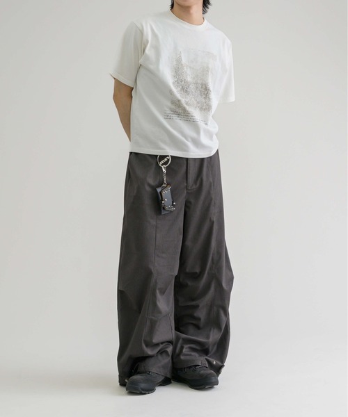 EPNK（イーピーエヌケー）の「【EPNK】Crack graphic tee / クラックグラフィックTee（Tシャツ/カットソー・メンズ・ブラック/杢グレー/オフホワイト・SMALL/LARGE/MEDIUM）」の14枚目の写真