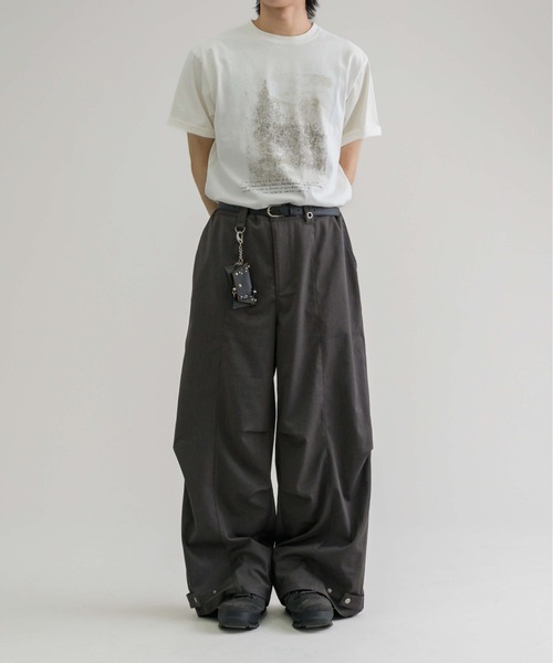 EPNK（イーピーエヌケー）の「【EPNK】Crack graphic tee / クラックグラフィックTee（Tシャツ/カットソー・メンズ・ブラック/杢グレー/オフホワイト・SMALL/LARGE/MEDIUM）」の16枚目の写真